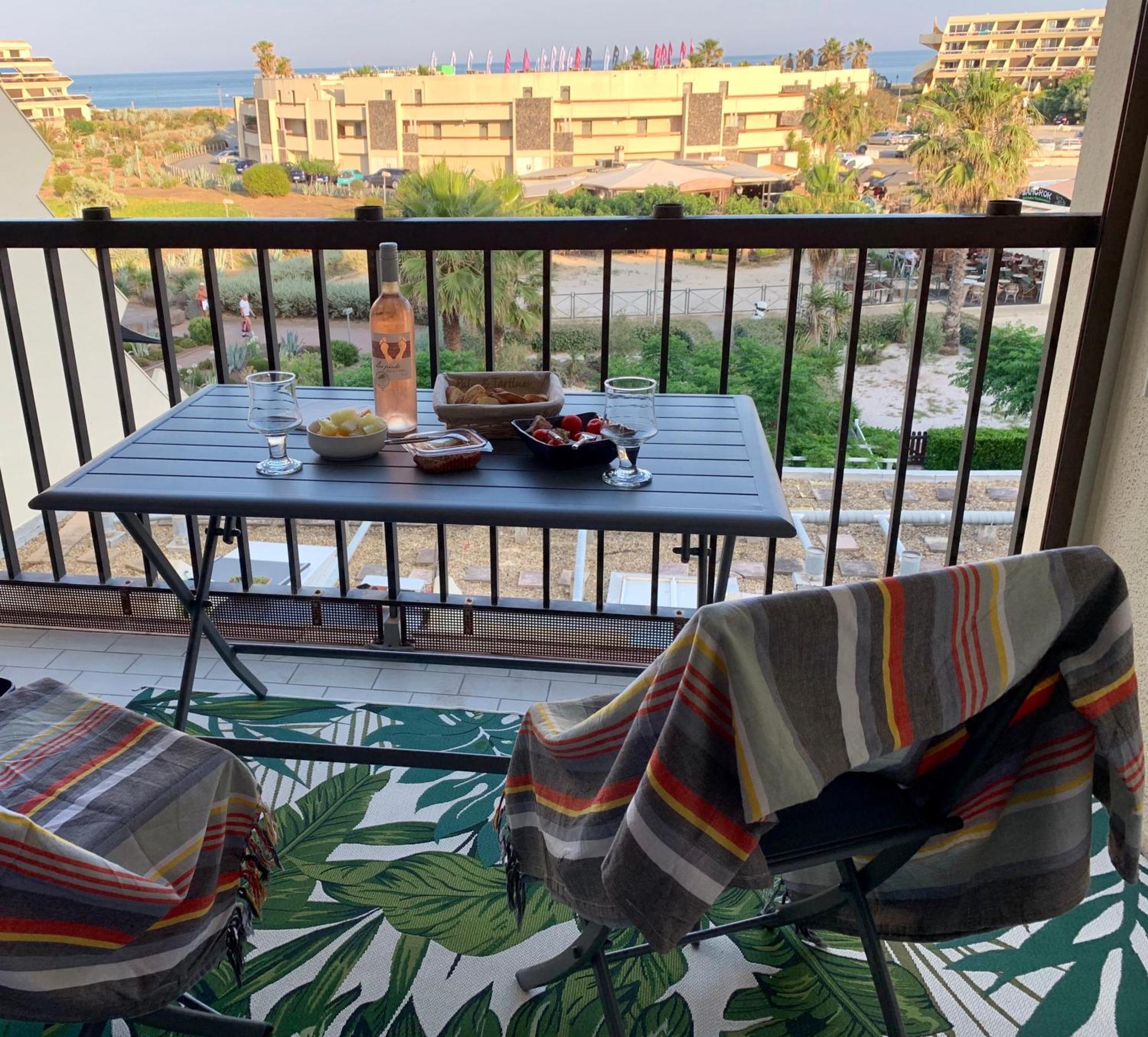 Bagatelle Naturiste Heliopolis Clim Ascenseur Vue Mer Parking Prive Agde Exterior foto